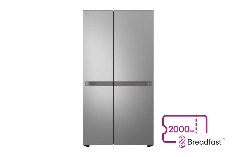 Front Image|LG Refrigerator, 658L, Side by Side, I-Micom|GC-B257KLJW
