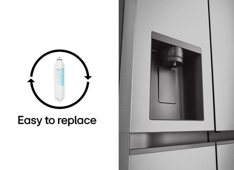 The two separate cards with changeable water filters and an expanded water dispenser.