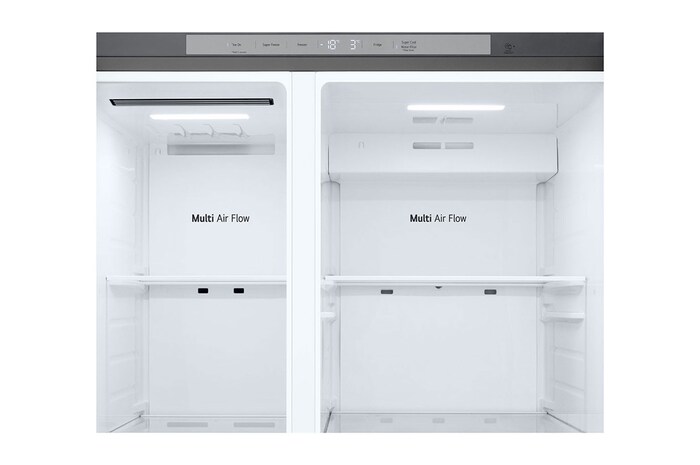  single door open with food