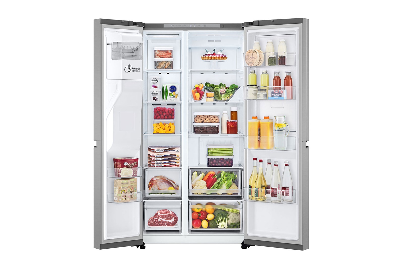 Top door open with food