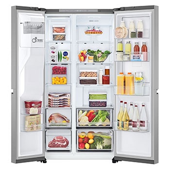 Top door open with food