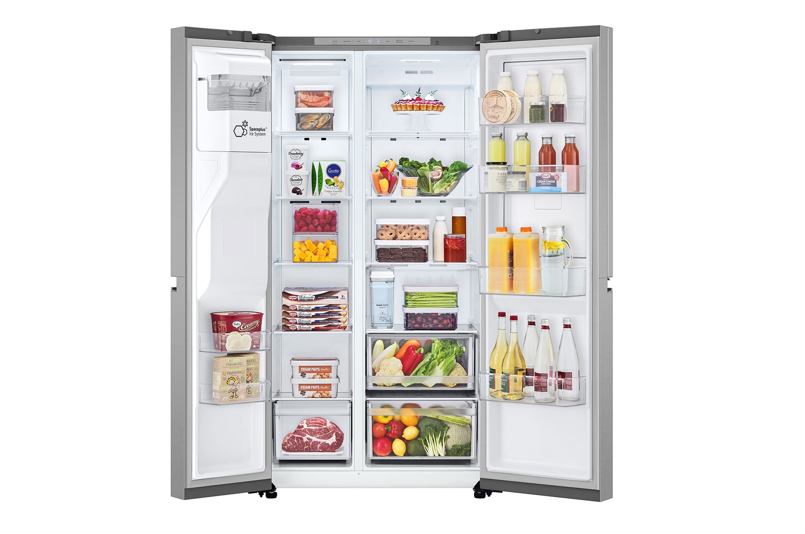 LG  LG Refrigerator, 641L, Silver, Non Plumbed, GC-J257KLKW