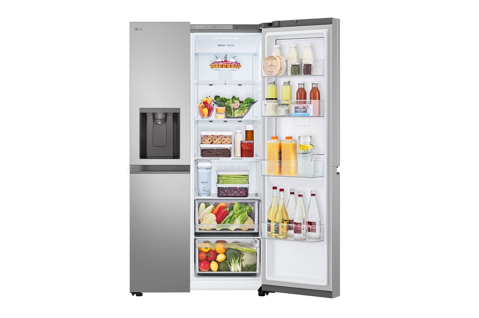 LG  LG Refrigerator, 641L, Silver, Non Plumbed, GC-J257KLKW