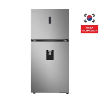 Front view of 609L Top Freezer Silver Refrigerator/ ThinQ™ GRTF622PFBQ