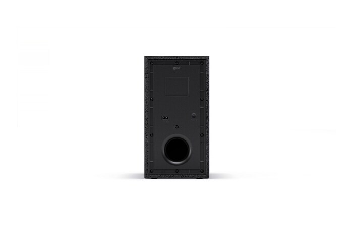 Angled view of subwoofer