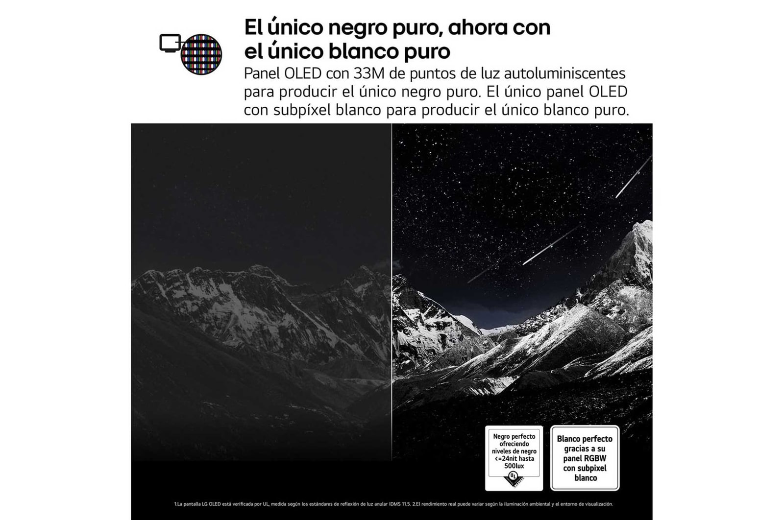 Vista lateral del televisor LG OLED evo AI C5E 4K Smart TV.