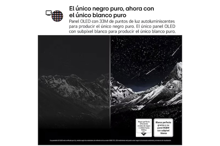 Vista posterior del televisor LG OLED evo AI C5E 4K Smart TV.