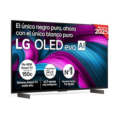 Outlet Smart TV LG OLED evo AI C5 42 pulgadas 4K 2025 - OLED42C5ELB.OUTLET