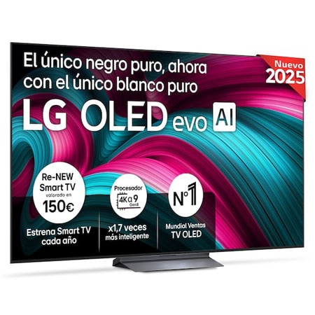 TV OLED 77" - LG OLED77C55LA, 4K, Procesador Inteligente α9 AI Processor 4K Gen8, Smart TV, DVB-T2 (H.265), Negro