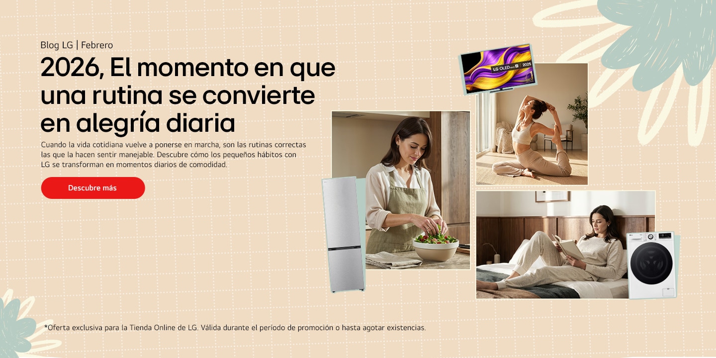 Imagen que muestra electrodomésticos LG para el hogar