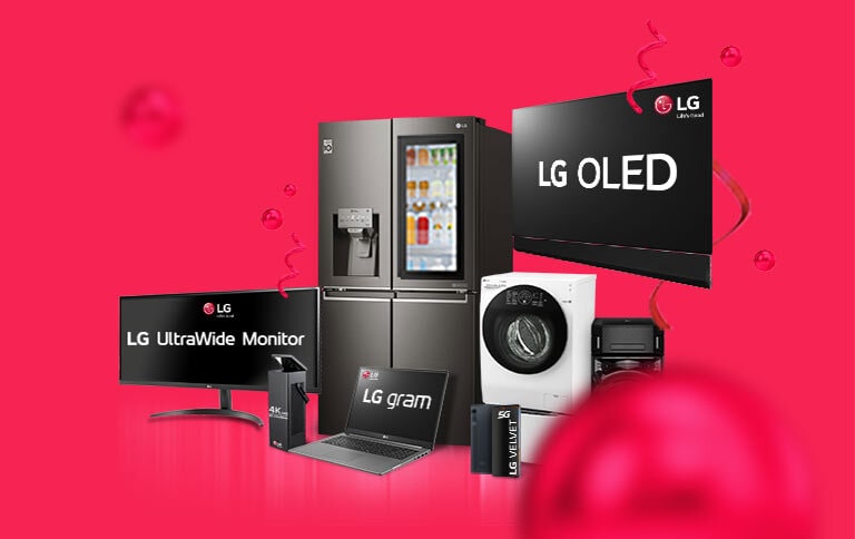 Compra un producto LG, regístrate y entra en el sorteo del 25% de la factura de tu compra<sup>(1)</sup>1