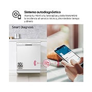 LG Outlet Lavavajillas LG QuadWashTM, Blanco , D, DF243FW