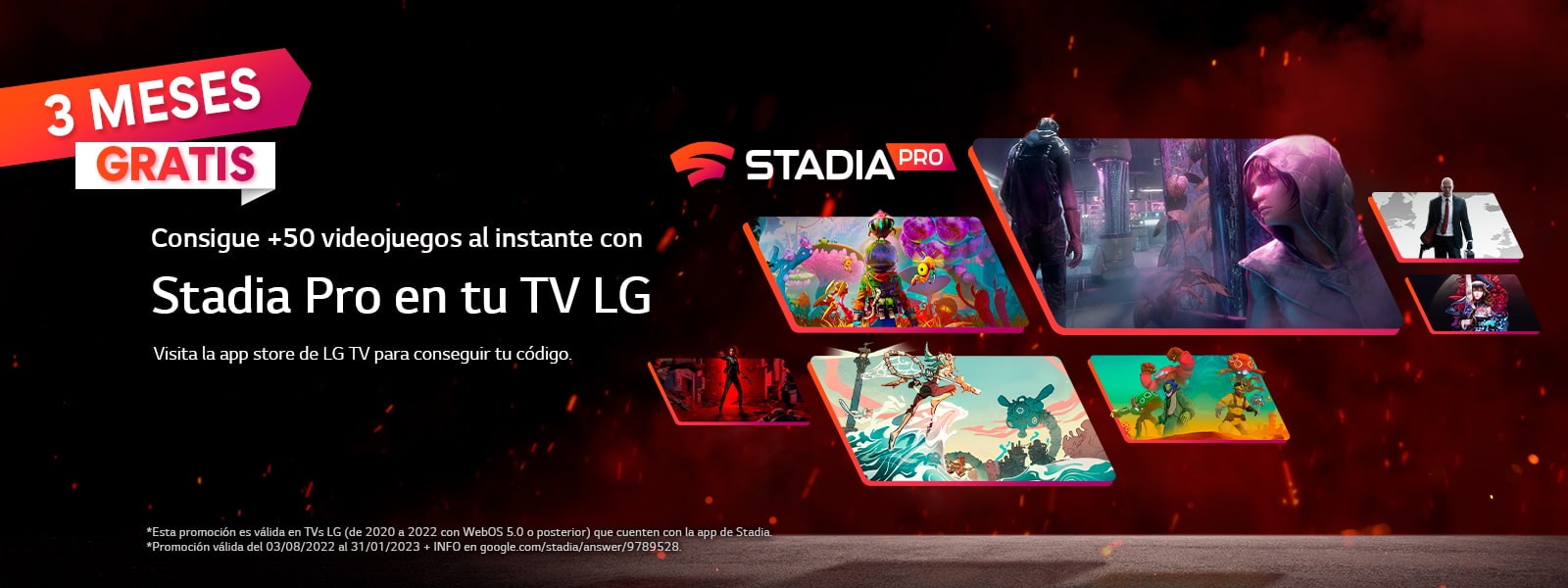 Imagen de tres meses gratis con Google Stadia Pro