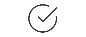 Un icono de una marca de verificación en el círculo 