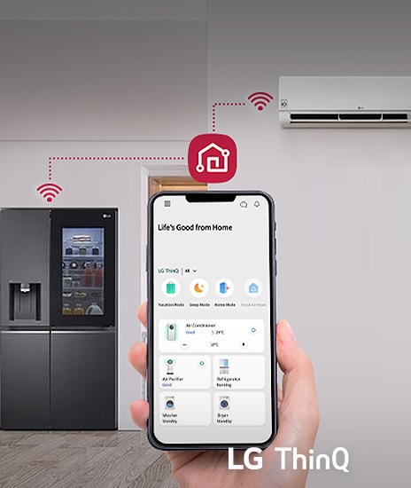 Esta imagen explica la app LG Thin Q