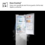 LG Outlet Frigorífico Combi Door Cooling+, 1,86m, Clasificación E, capacidad de 374l, inox antihuellas. Serie 300, GBV3100EPY.OUTLET