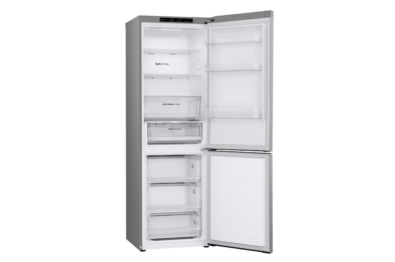 LG Outlet Frigorífico Combi Door Cooling+, 1,86m, Clasificación E, capacidad de 374l, inox antihuellas. Serie 300, GBV3100EPY.OUTLET