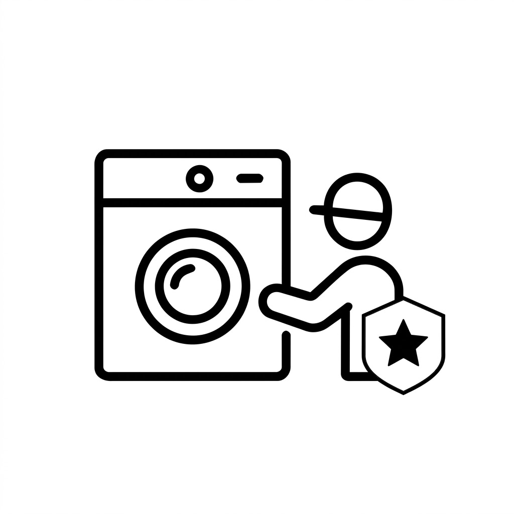 Icono de instalación Premium de lavadora