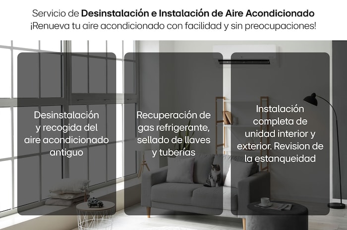 LG Instalación y Desinstalación de Aire Acondicionado LG 1x1 (18-24 BTU), Inst y Desinst de Aire Acondicionado 1x1 (18-24)