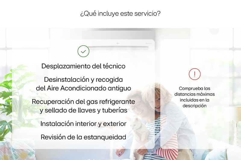 LG Instalación y Desinstalación de Aire Acondicionado LG 1x1 (18-24 BTU), Inst y Desinst de Aire Acondicionado 1x1 (18-24)