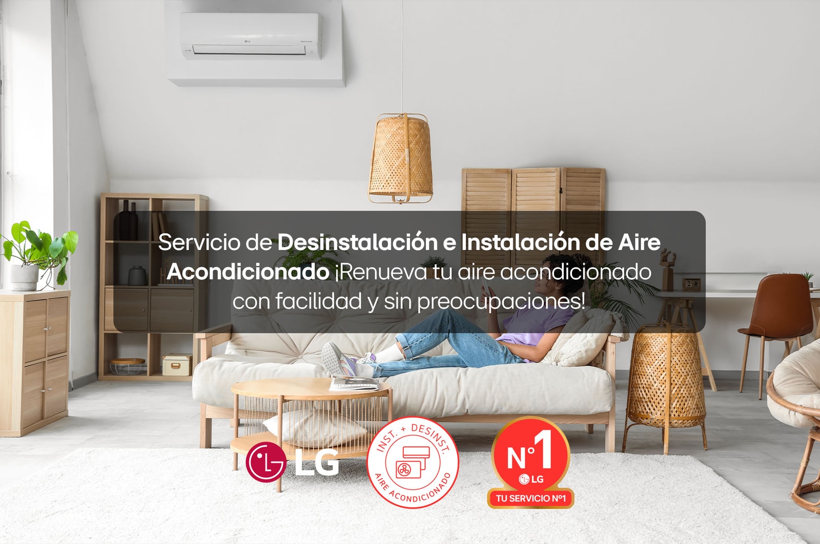 LG Instalación y Desinstalación de Aire Acondicionado 2x1, Inst y Desinst de Aire Acondicionado 2x1