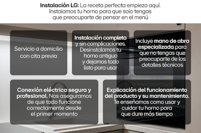 LG Instalación de Horno LG, ServicioIH
