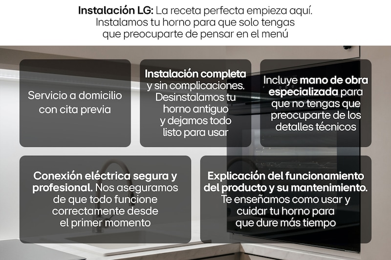 LG Instalación de Horno LG, ServicioIH