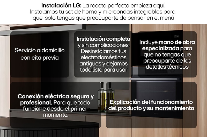 LG Instalación de horno y microondas integrable LG, SERVICIOIHMI