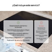 LG Servicio de Instalación de placas de inducción, ServicioIPI