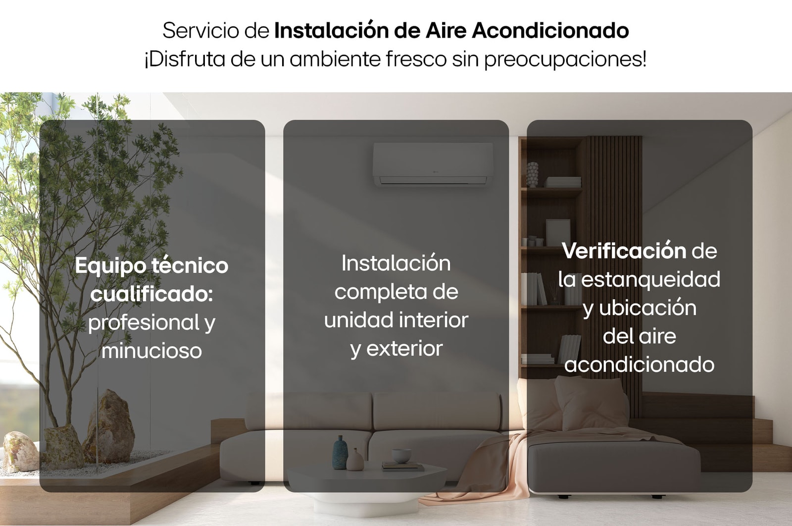 LG Instalación de Aire Acondicionado 1x1 (18-24), Instalación de Aire Acondicionado 1x1 (18-24)