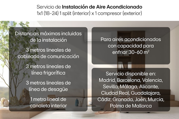 LG Instalación de Aire Acondicionado LG 1x1 (18-24 BTU), Instalación de Aire Acondicionado 1x1 (18-24)