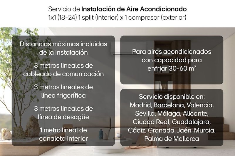 LG Instalación de Aire Acondicionado LG 1x1 (18-24 BTU), Instalación de Aire Acondicionado 1x1 (18-24)