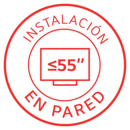 Instalación TV en pared hasta 55 - ServicioITVP4855