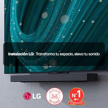 LG Instalación en pared de barra de sonido LG, SERVICIOIBS