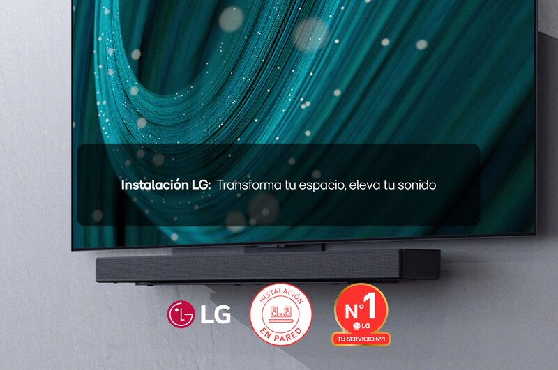 LG Instalación en pared de barra de sonido LG, SERVICIOIBS