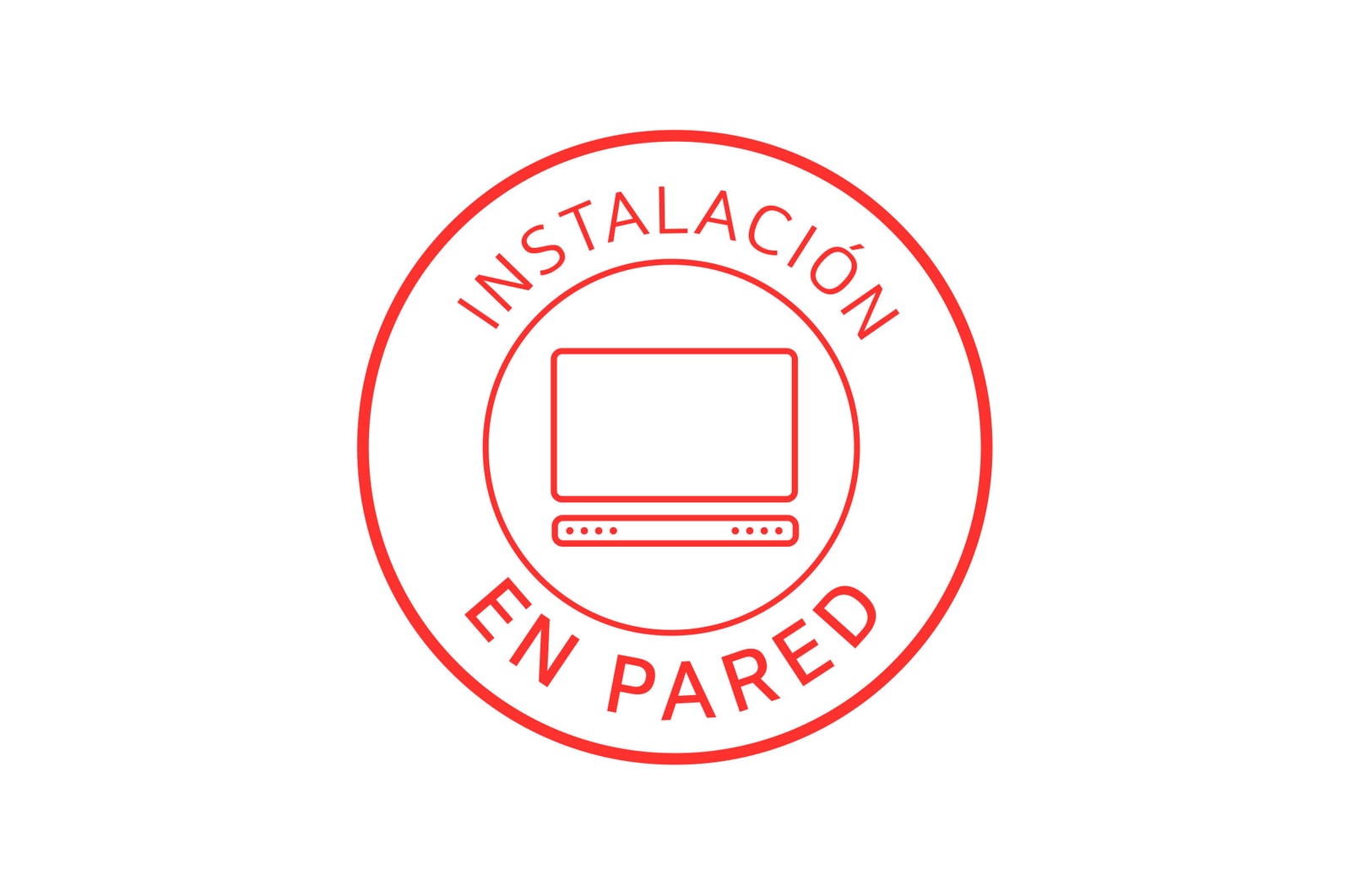 LG Instalación en pared para TV (desde 55") y barra de sonido LG, SERVICIOITVP55BS