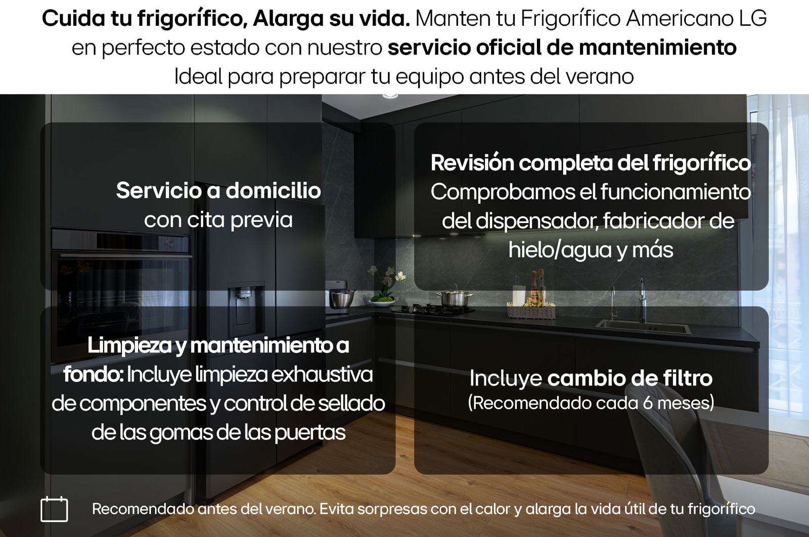 LG Servicio de Mantenimiento para frigoríficos Americanos y American Combi, ServicioMFA