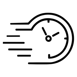 Reloj con líneas de movimiento
