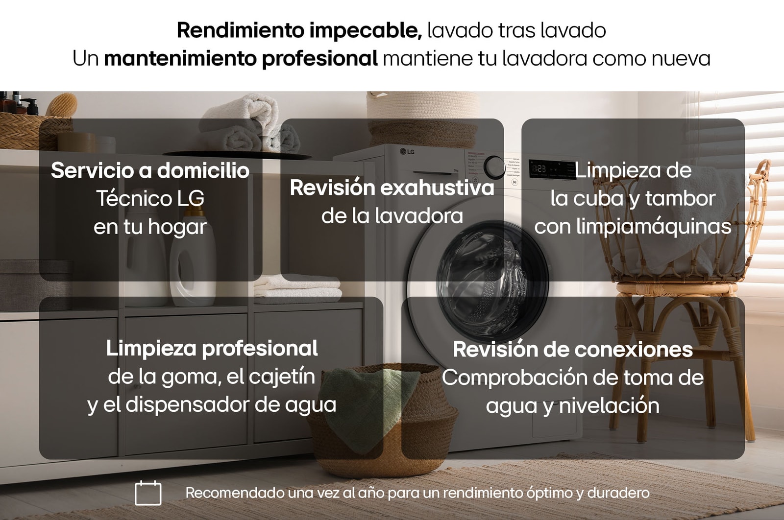 LG Servicio de Mantenimiento para lavadoras, ServicioML