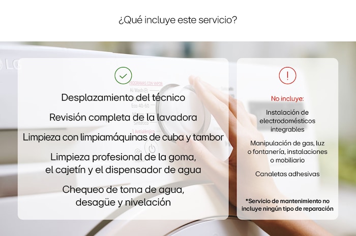 LG Mantenimiento para Lavadoras LG, ServicioML