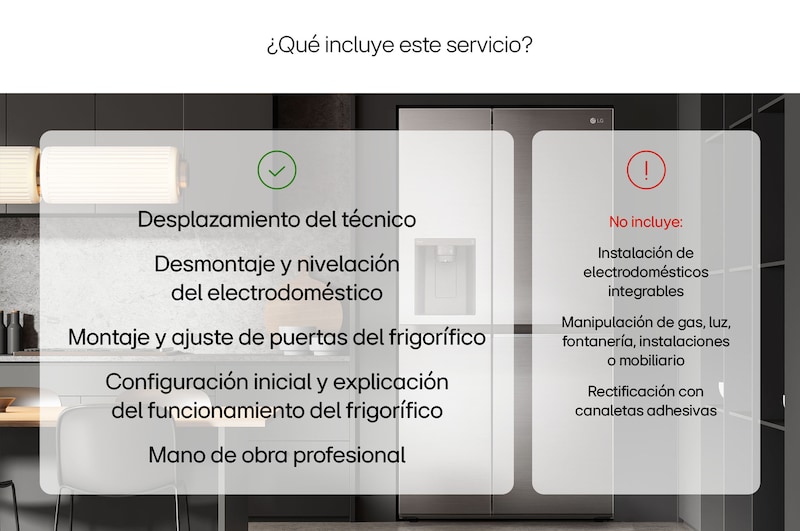 LG  Desmontaje de puertas para Frigoríficos LG, SERVICIODPSXS