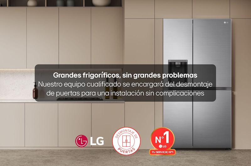 LG  Desmontaje de puertas para Frigoríficos LG, SERVICIODPSXS