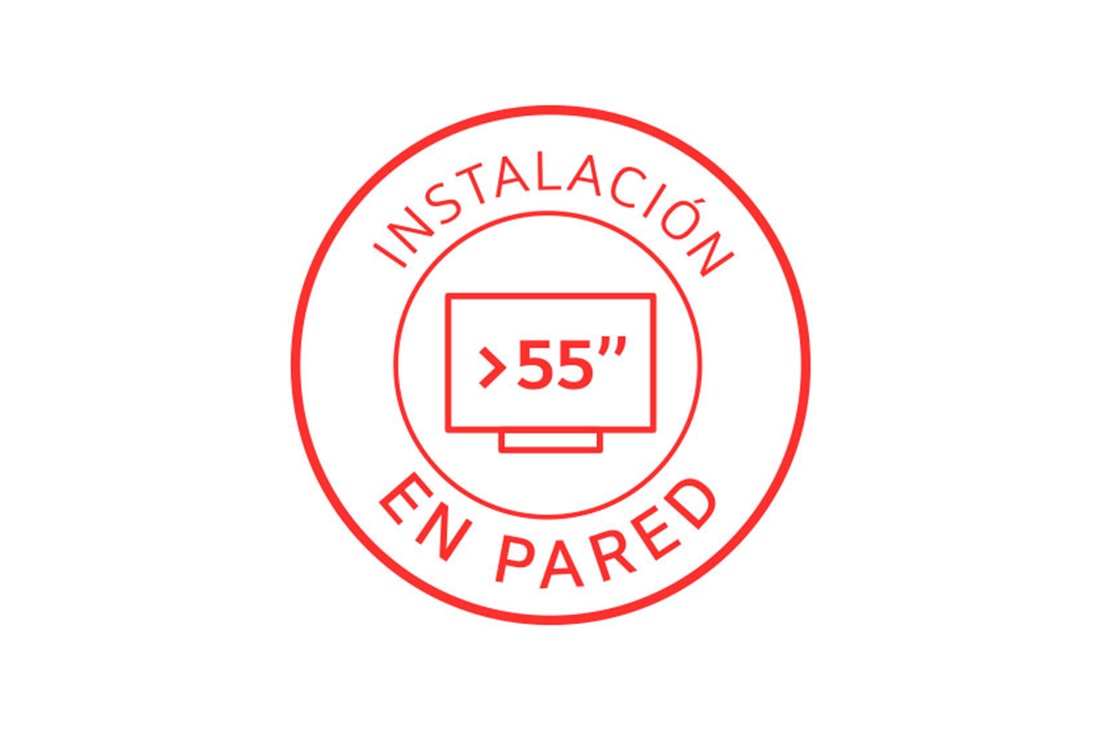 LG Instalación TV en pared (desde 55"), ServicioITVP55