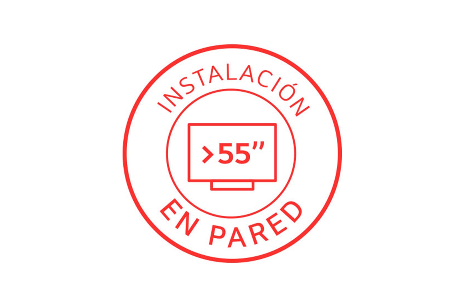 LG Instalación de TV LG en pared (desde 55"), ServicioITVP55