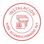 Vista frontal de Instalación de Aire Acondicionado 3x1 Instalación de Aire Acondicionado 3 x1