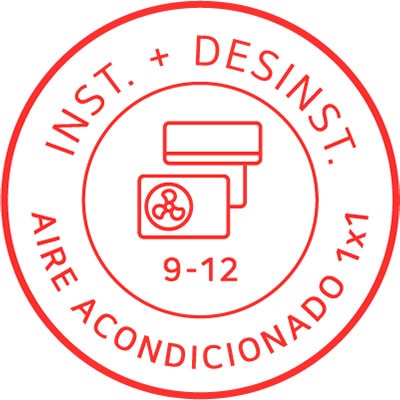 LG Instalación y Desinstalación de Aire Acondicionado 1x1 (9-12), Inst y Desinst de Aire Acondicionado 1x1 (9-12)