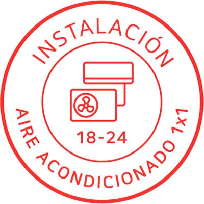 LG Instalación de Aire Acondicionado 1x1 (18-24), Instalación de Aire Acondicionado 1x1 (18-24)