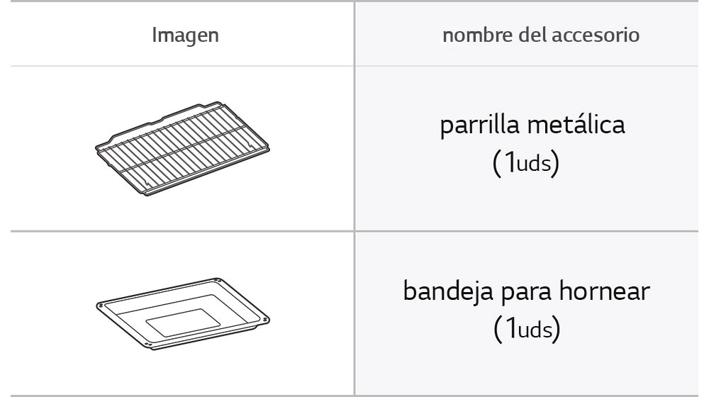 Imagen de parrilla metálica y bnadeja para hornear