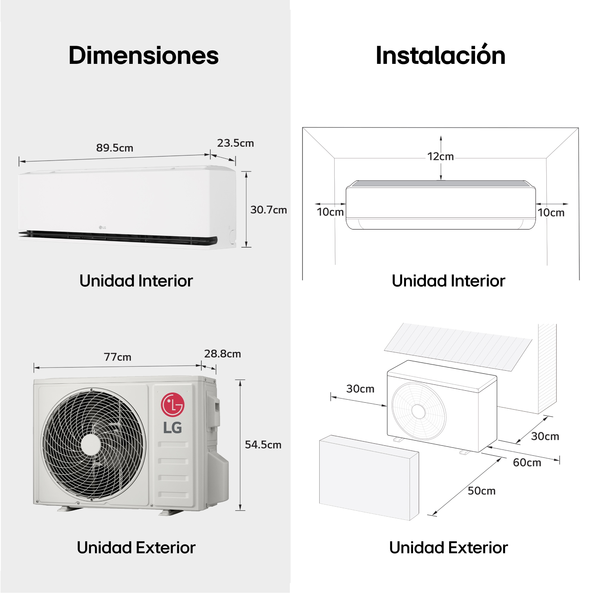 LG DualCool® 2X1 9+12M: Aire Acondicionado A+++/A++, Control Consumo Futuro, WIFI, 2X1MAGNA912.SET