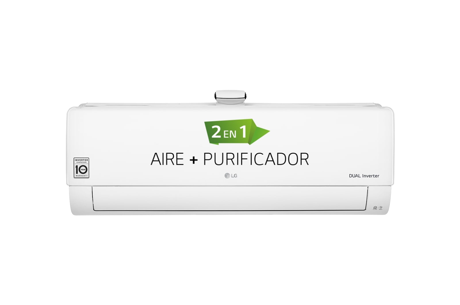 Vista frontal de Air Purifying Wifi R32: 2 en 1: Aire Acondicionado &#43; Purificador con Wifi integrado, 2,5 KW, bomba de calor inverter A&#43;&#43;/A&#43; 32PURIFY09